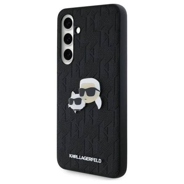 Karl Lagerfeld Karl Lagerfeld KLHCS24FEPGKLKCPK Sam S24  FE S721 czarny/black hardcase Monogram Karl&Chaoupette Head Pin