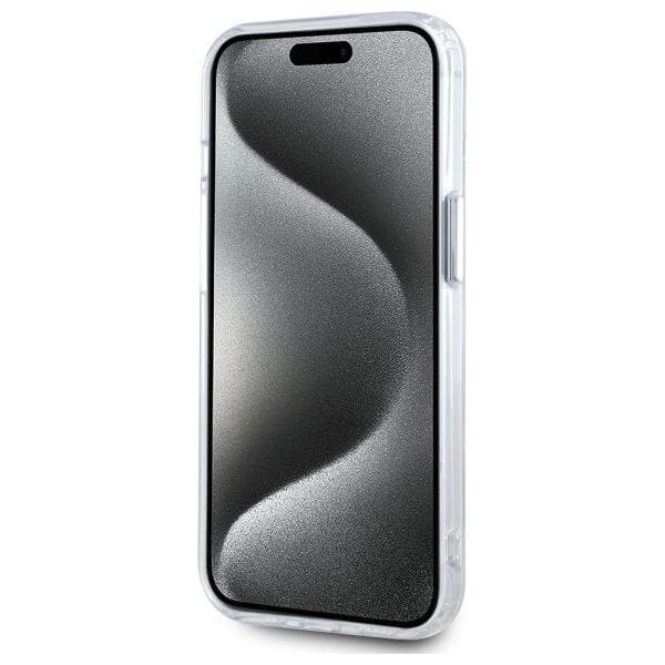 Karl Lagerfeld Karl Lagerfeld KLHMP15SHLSCHH iPhone 15   6.1" biały/white hardcase IML Metal Choupette Head MagSafe