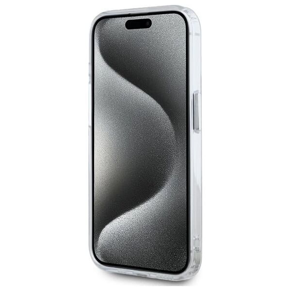 Karl Lagerfeld Karl Lagerfeld KLHMP15XHLSCHH iPhone 15   Pro Max 6.7" biały/white hardcase IML Metal Choupette Head MagSafe