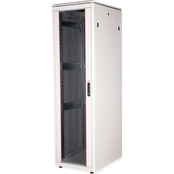 Szafa Roline ROLINE Netzwerkschrank Pro 48,26cm 19Zoll 42 HE 600x800 BxT Glast�r grau