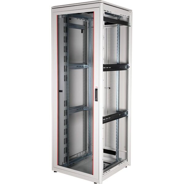 Szafa Roline ROLINE Netzwerkschrank Pro 48,26cm 19Zoll 47 HE 800x800 BxT Glast�r grau