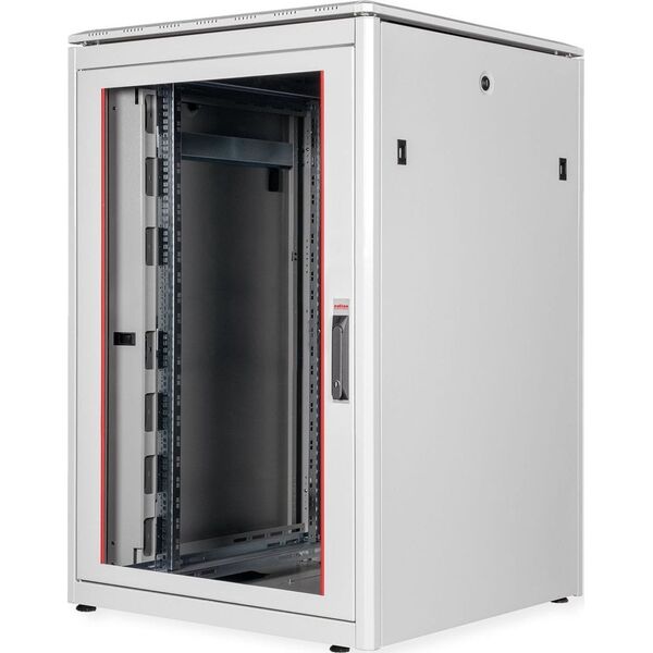 Szafa Roline ROLINE Netzwerkschrank Pro 48,26cm 19Zoll 22 HE 800x800 BxT Glast�r grau