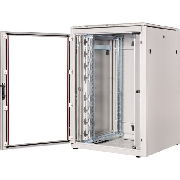 Szafa Roline ROLINE Netzwerkschrank Pro 48,26cm 19Zoll 22 HE 800x800 BxT Glast�r grau
