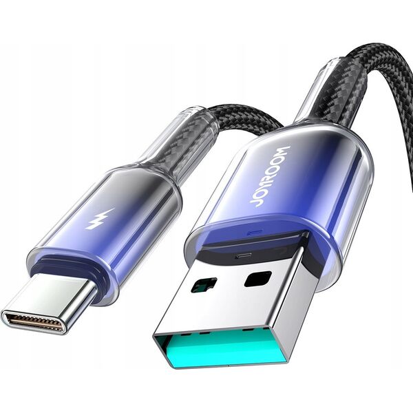 Kabel Joyroom S-A42 Crystal-Clear Series 60W USB-C / USB-C 1.2m czarny