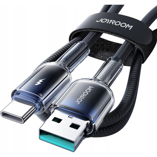 Kabel Joyroom S-A42 Crystal-Clear Series 60W USB-C / USB-C 1.2m czarny