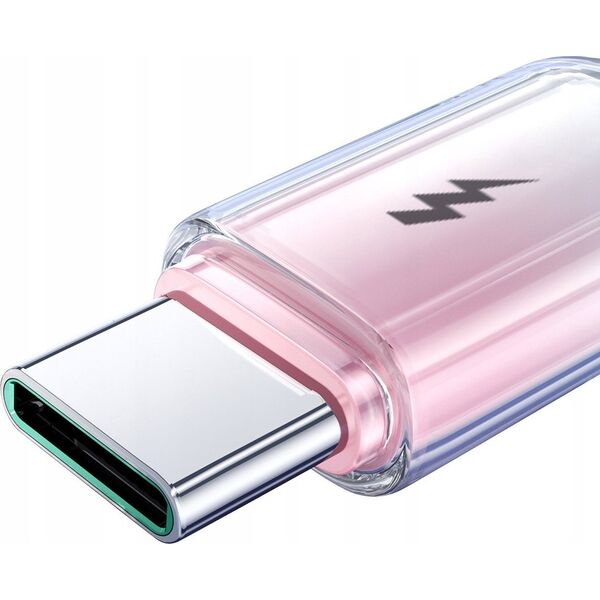 Kabel Joyroom S-A42 Crystal-Clear Series 3A USB-A / USB-C 1.2m biały