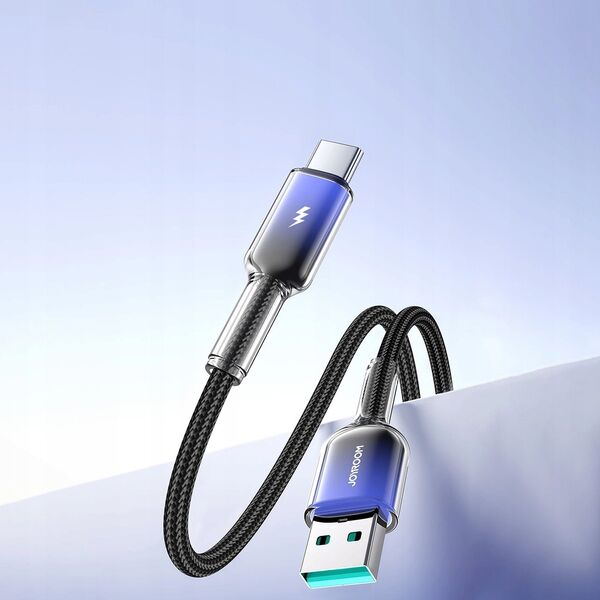 Kabel Joyroom S-A42 Crystal-Clear Series 3A USB-A / USB-C 1.2m czarny