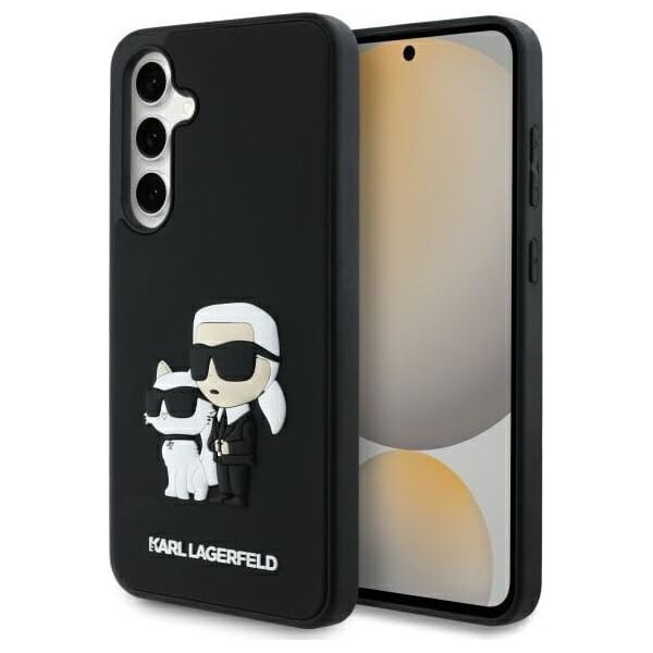 Karl Lagerfeld KLHCS24FE3DRKCNK S24 FE    S721 czarny/black hardcase 3D Rubber Karl&Choupette