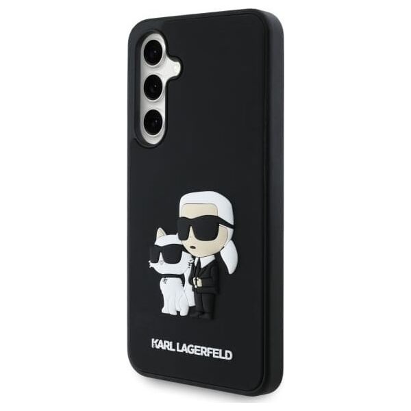 Karl Lagerfeld KLHCS24FE3DRKCNK S24 FE    S721 czarny/black hardcase 3D Rubber Karl&Choupette