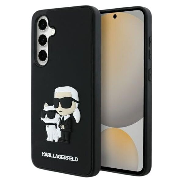 Karl Lagerfeld KLHCS24FE3DRKCNK S24 FE    S721 czarny/black hardcase 3D Rubber Karl&Choupette