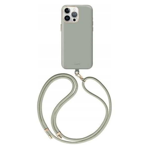 Etui UNIQ Coehl Creme Apple iPhone 15 Pro Max Magnetic Charging szałwia/soft sage