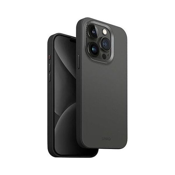Etui UNIQ Lyden DS Apple iPhone 15 Pro Max Magclick Charging szaro-czarny/charcoal grey-black