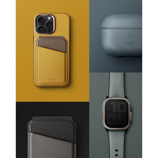 Etui UNIQ Lyden DS Apple iPhone 15 Pro Max Magclick Charging szaro-czarny/charcoal grey-black