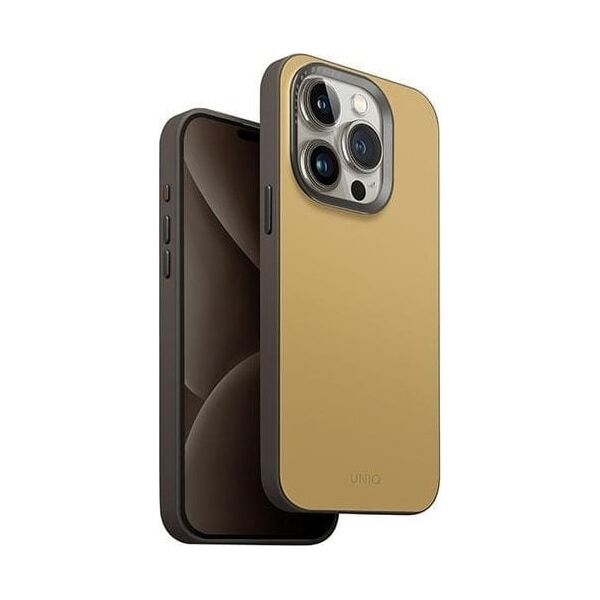 Etui UNIQ Lyden DS Apple iPhone 15 Pro Max Magclick Charging żółto-szary/canary yellow-flint grey