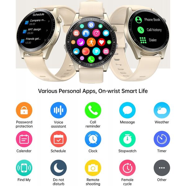 ML Smartwatch Joyroom JR-FC2 (złoty)