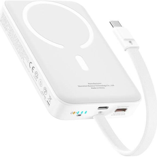 Powerbank Magnetyczny Baseus Mini 10000mAh 30W (biały) Edycja Bayern