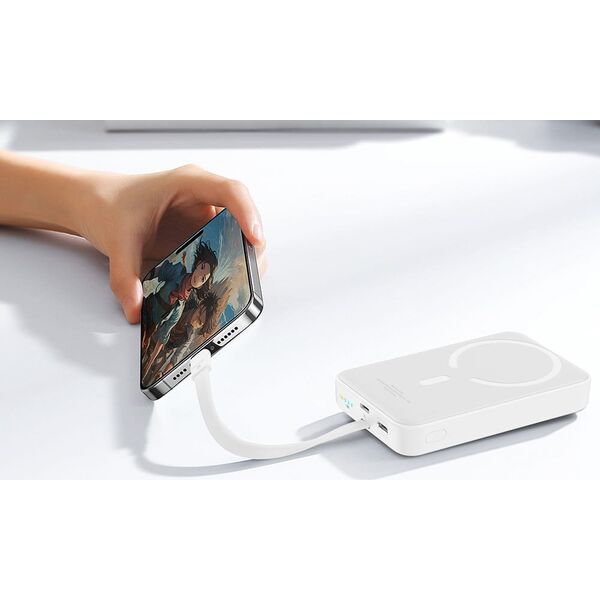 Powerbank Magnetyczny Baseus Mini 10000mAh 30W (biały) Edycja Bayern