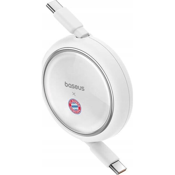 Kabel do ładowania Baseus USB-C / USB-C 100W Edycja Bayern Monachium (biały)