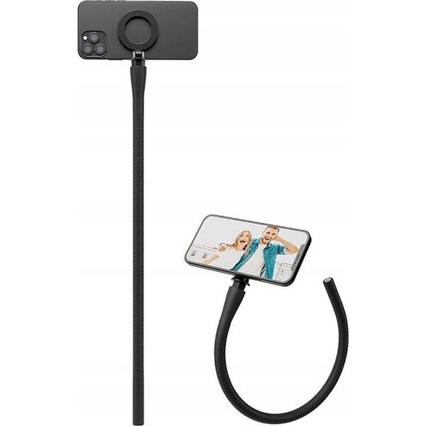 Elastyczne mocowanie TELESIN MagSafe do telefonu (czarne)