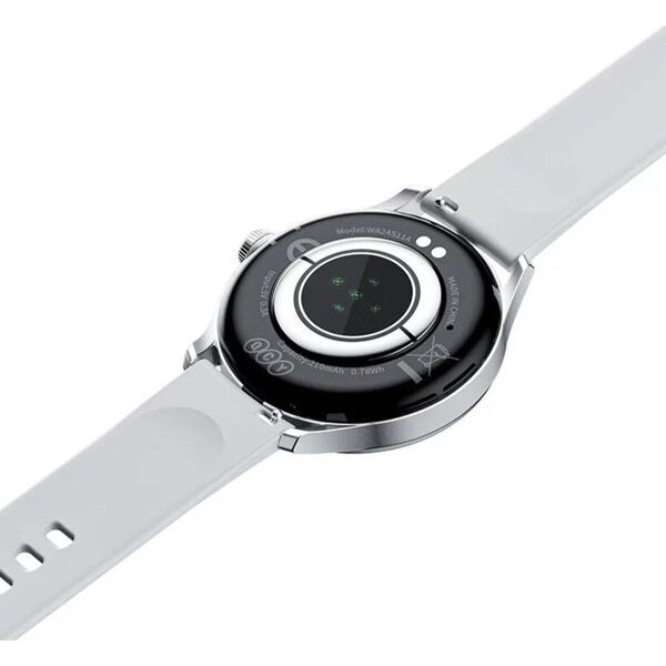 Smartwatch QCY Elite S11 AMOLED 1.19" IPX8 (srebrny)