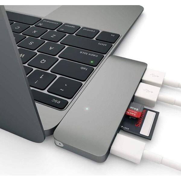 HUB USB Satechi 1x SD 1x USB-C 1x microSD  + 2x USB-A 3.0 (ST-TCUPM)