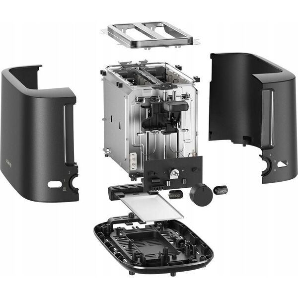 Xiaomi Toaster EU | Power 780–930 W | Number of slots 2 | Housing material Plastic | Black