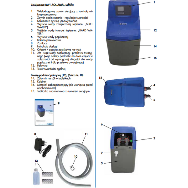 Zmiękczacz wody BWT Aquadial Softlife 20L AQSL20V2