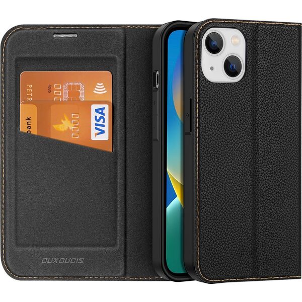 Dux Ducis Dux Ducis Skin X2 etui do iPhone 14 Plus pokrowiec z magnetyczną klapką czarny