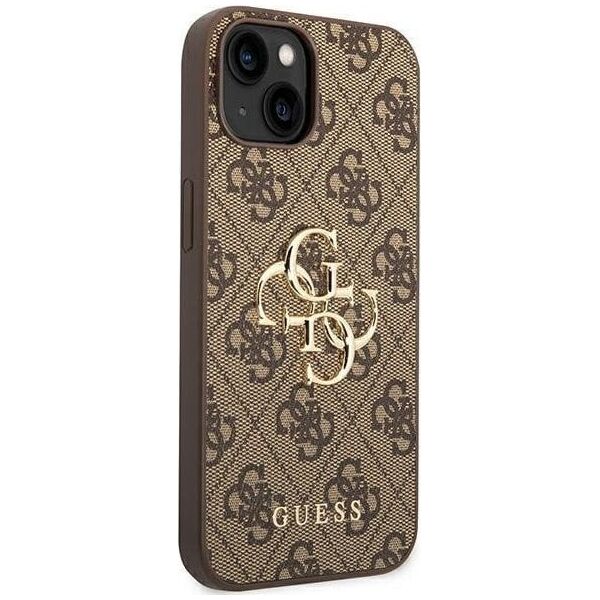 Guess Guess 4G Big Metal Logo - Etui iPhone 14 (brązowy)