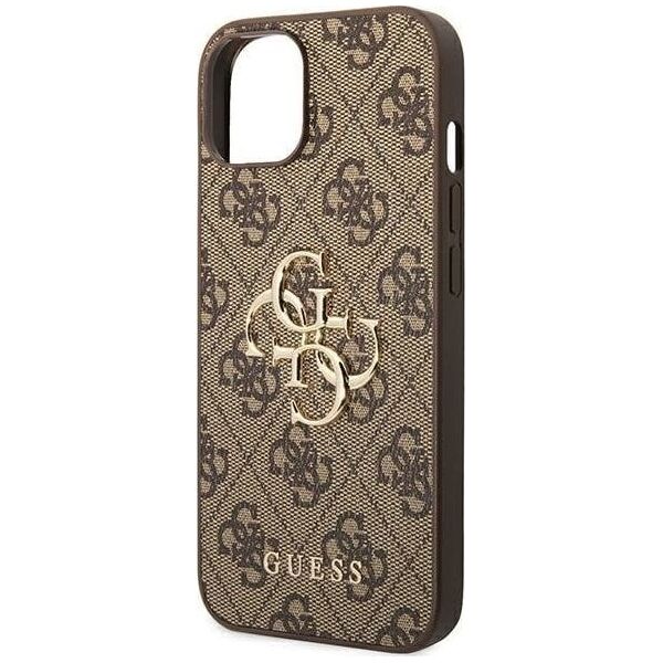 Guess Guess 4G Big Metal Logo - Etui iPhone 14 (brązowy)