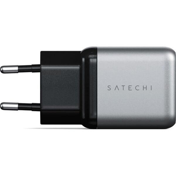 Ładowarka ŁADOWARKA SIECIOWA SATECHI 30W USB-C PD GAN WALL CHARGER ST-UC30WCM-EU (SZARA)