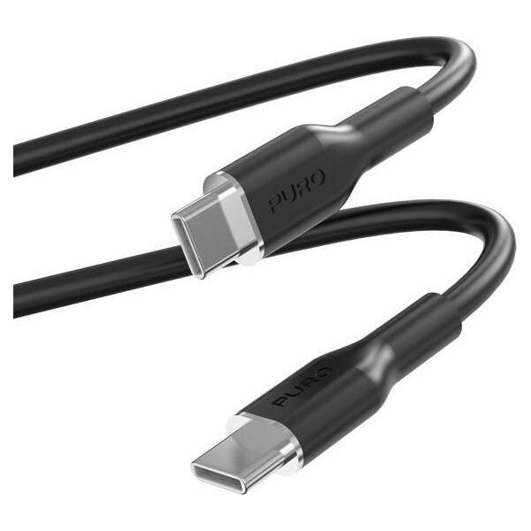 Kabel USB Puro USB-C - USB-C 1.5 m Czarny (PUR669)
