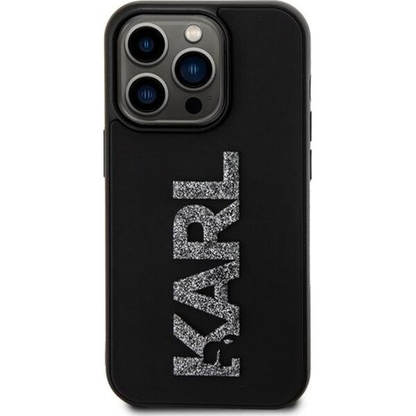 Karl Lagerfeld Karl Lagerfeld KLHCP15L3DMBKCK iPhone 15 Pro 6.1" czarny/black hardcase 3D Rubber Glitter Logo