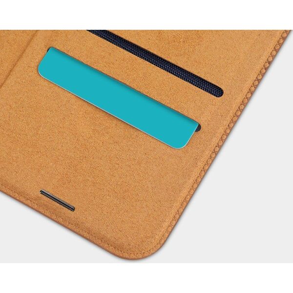 Nillkin Nillkin Qin skórzana kabura etui iPhone 12 Pro Max brązowy uniwersalny