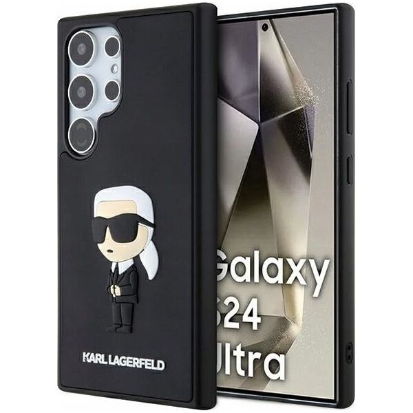 Karl Lagerfeld KARL LAGERFELD SAM S24 ULTRA RUBBER IKONIK KLHCS24L3DRKINK BLACK
