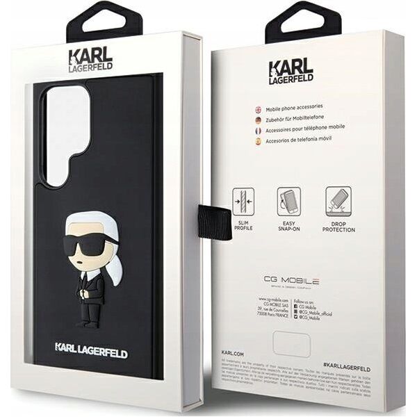 Karl Lagerfeld KARL LAGERFELD SAM S24 ULTRA RUBBER IKONIK KLHCS24L3DRKINK BLACK