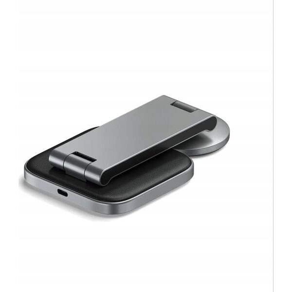 Ładowarka Satechi Ładowarka bezprzewodowa Satechi 2-in-1 Foldable Charging Stand Qi2 do dwóch urządzeń space gray