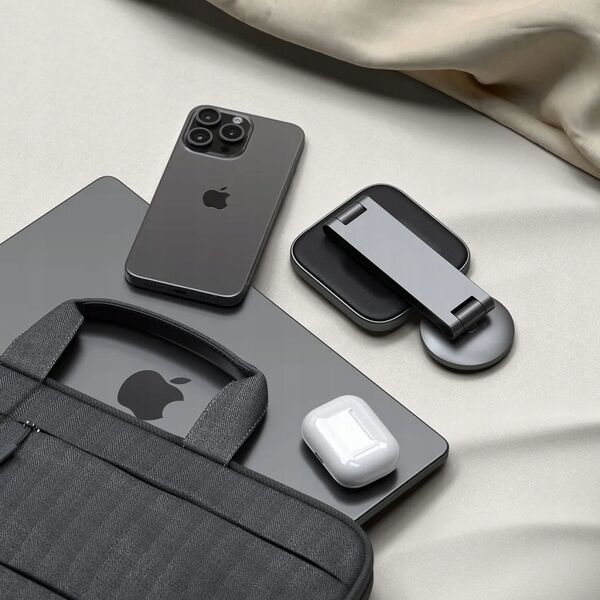 Ładowarka Satechi Ładowarka bezprzewodowa Satechi 2-in-1 Foldable Charging Stand Qi2 do dwóch urządzeń space gray