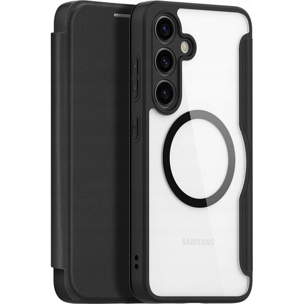 Dux Ducis Etui Dux Ducis Skin X Pro do Samsung S24+ z magnetycznym ringiem i klapką - czarne