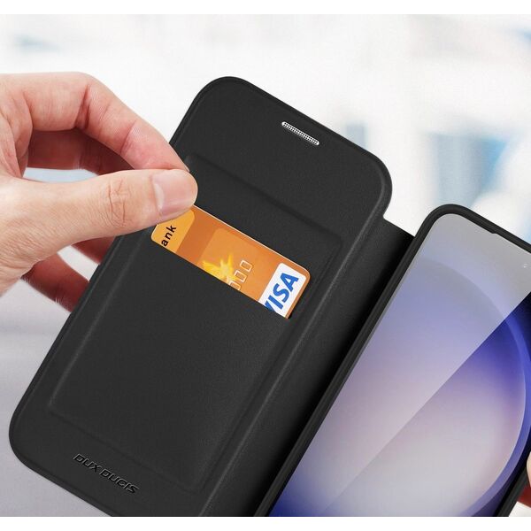 Dux Ducis Etui Dux Ducis Skin X Pro do Samsung S24 z magnetycznym ringiem i klapką - czarne