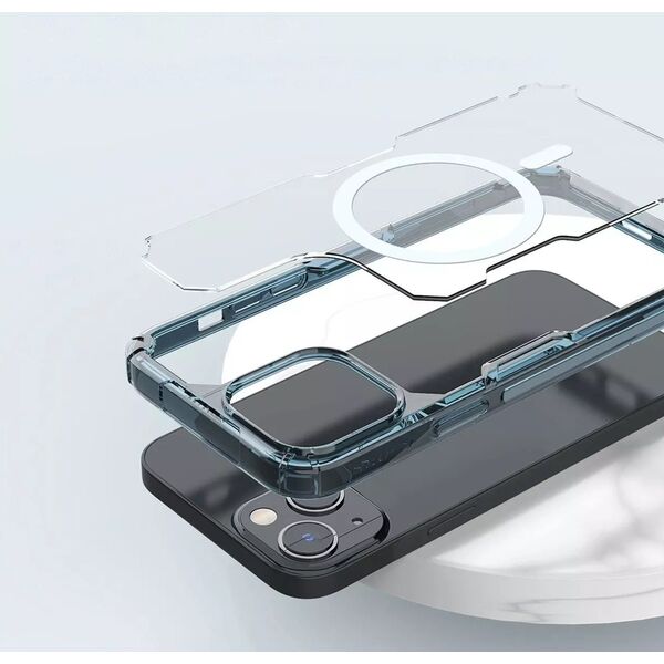Nillkin Pancerne etui z MagSafe Nillkin Nature Pro do iPhone 15 - niebieskie