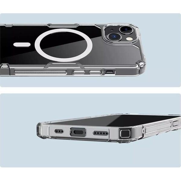 Nillkin Pancerne etui z MagSafe Nillkin Nature Pro do iPhone 15 - niebieskie