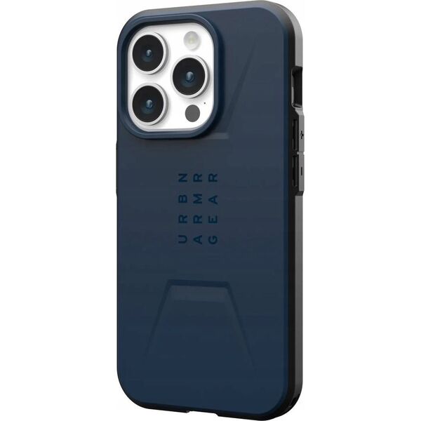 UAG Etui UAG Civilian MagSafe do iPhone 15 Pro - ciemnoniebieskie