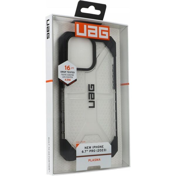 UAG Obudowa ochronna UAG Plasma - do iPhone 15 Pro Max przezroczysta - czarna ramka - Gwarancja bezpieczeństwa. Proste raty. Bezpłatna wysyłka od 170 zł.