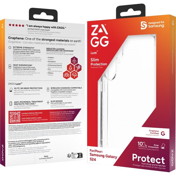 Zagg International ZAGG Cases Luxe - obudowa ochronna do Samsung S24 (Clear)