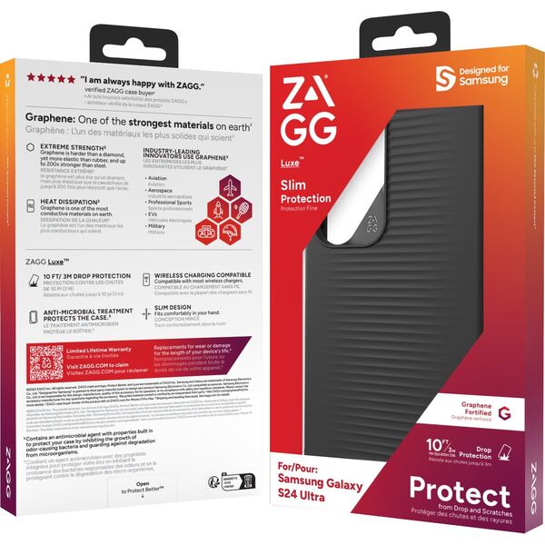 Zagg International ZAGG Cases Luxe - obudowa ochronna do Samsung S24 Ultra (Black)
