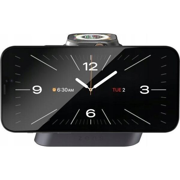 Ładowarka Zens Ładowarka bezprzewodowa 2w1 ZENS Nightstand Charger Pro 2 Qi2 15W MagSafe