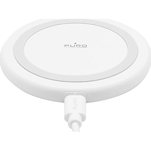 Ładowarka Puro Ładowarka indukcyjna PURO Wireless Charging Station QI 10W (biała)