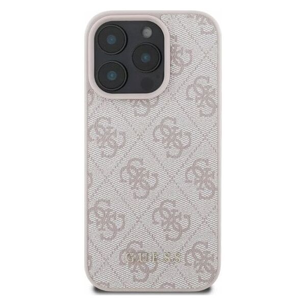 Guess Guess GUHCP16LG4GFPI iPhone 16 Pro 6.3" różowy/pink hardcase 4G Classic