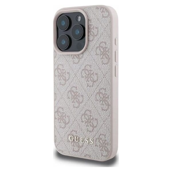 Guess Guess GUHCP16LG4GFPI iPhone 16 Pro 6.3" różowy/pink hardcase 4G Classic